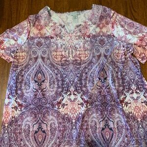 Catherine’s Short Sleeve Knit Top Size 2X